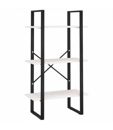 vidaXL Storage Shelf White 60x30x105 cm Solid Pine Wood