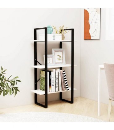 vidaXL Storage Shelf White 60x30x105 cm Solid Pine Wood