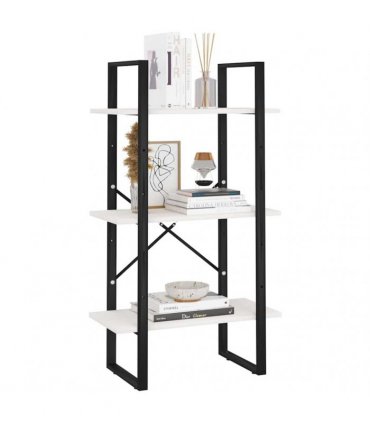 vidaXL Storage Shelf White 60x30x105 cm Solid Pine Wood