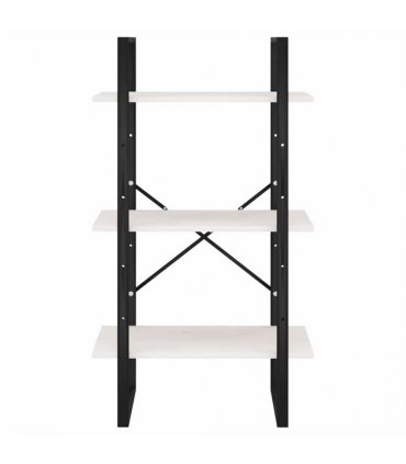 vidaXL Storage Shelf White 60x30x105 cm Solid Pine Wood