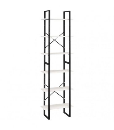 vidaXL Storage Shelf White 60x30x210 cm Solid Wood Pine