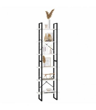 vidaXL Storage Shelf White 60x30x210 cm Solid Wood Pine