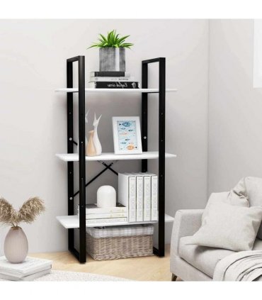 vidaXL Storage Shelf White 60x30x105 cm Engineered Wood