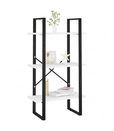 vidaXL Storage Shelf White 60x30x105 cm Engineered Wood