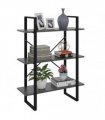 vidaXL Book Cabinet Grey 80x30x105 cm Engineered Wood