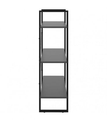 vidaXL Book Cabinet Grey 80x30x105 cm Engineered Wood