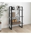 vidaXL Book Cabinet Grey Sonoma 80x30x105 cm Engineered Wood