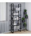vidaXL High Cabinet Grey 100x30x210 cm Solid Pine Wood