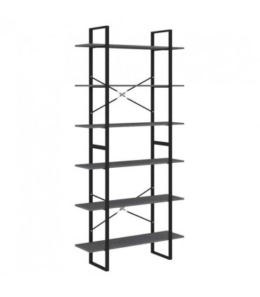 vidaXL High Cabinet Grey 100x30x210 cm Solid Pine Wood