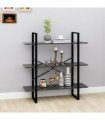 vidaXL Book Cabinet Grey 100x30x105 cm Engineered Wood