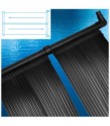vidaXL Solar Pool Heater Panel 80x620 cm — Size: 80 x 620 cm