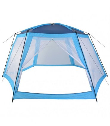 vidaXL Pool Tent Fabric 590x520x250 cm Blue — Size: 590 x 520 x 250 cm