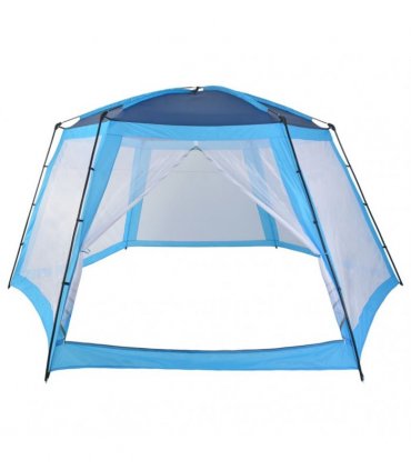 vidaXL Pool Tent Fabric 590x520x250 cm Blue — Size: 590 x 520 x 250 cm