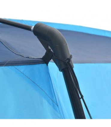 vidaXL Pool Tent Fabric 660x580x250 cm Blue — Size: 660 x 580 x 250 cm