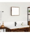 vidaXL LED Bathroom Mirror Old Wood 40 x 37 x 8.5 cm Engineered Wood