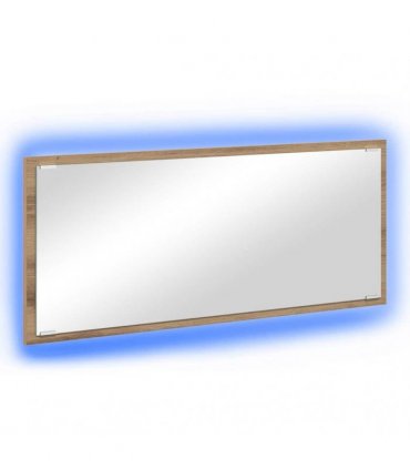 vidaXL Mirror with Mirror Artisan Oak 90 x 8.5 x 37 cm Engineered Wood
