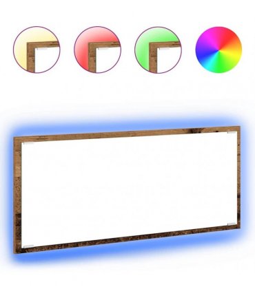 vidaXL Mirror Wall-mounted Old Wood 90 x 8.5 x 37 cm Engineered Wood