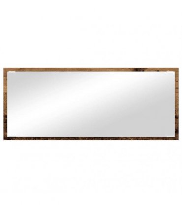 vidaXL Mirror Wall-mounted Old Wood 90 x 8.5 x 37 cm Engineered Wood