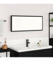vidaXL Mirror Wall-mounted Black Oak 90 x 8.5 x 37 cm Engineered Wood