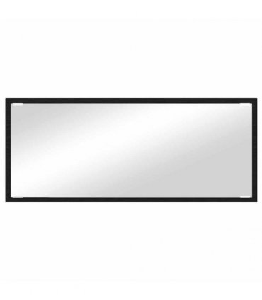 vidaXL Mirror Wall-mounted Black Oak 90 x 8.5 x 37 cm Engineered Wood