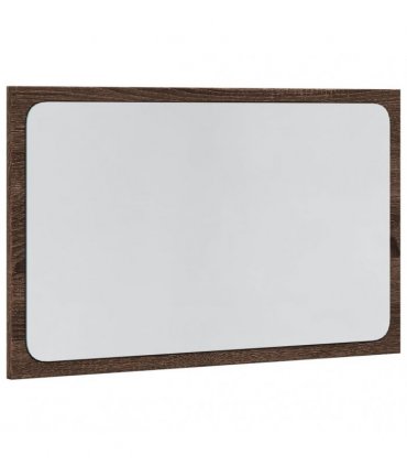 vidaXL LED Bathroom Mirror Brown Oak 60x8.5x38 cm Engineered Wood