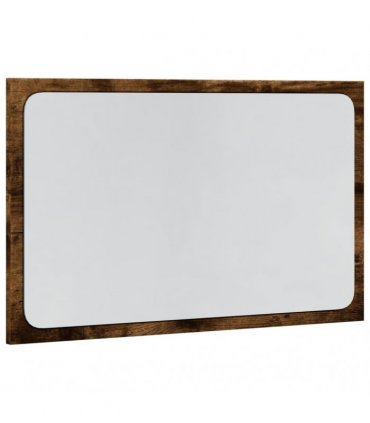 vidaXL LED Bathroom Mirror Sonoma Oak 60x8.5x38 cm Engineered Wood — Colour: smoked oak