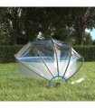 vidaXL Pool Dome Round 376x188 cm PVC — Size: 376 x 188 cm