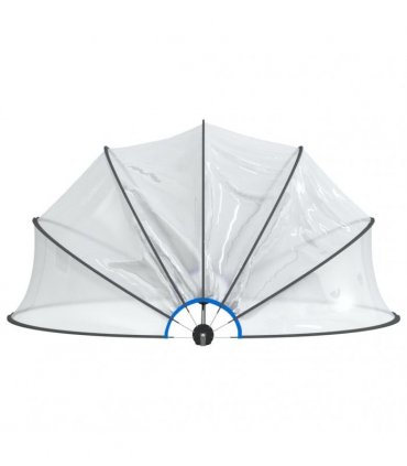 vidaXL Pool Dome Round 376x188 cm PVC — Size: 376 x 188 cm