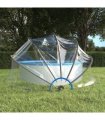 vidaXL Pool Dome Round 467x234 cm PVC — Size: 467 x 234 cm