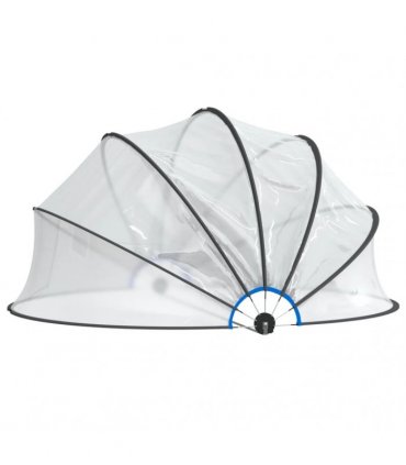 vidaXL Pool Dome Round 467x234 cm PVC — Size: 467 x 234 cm