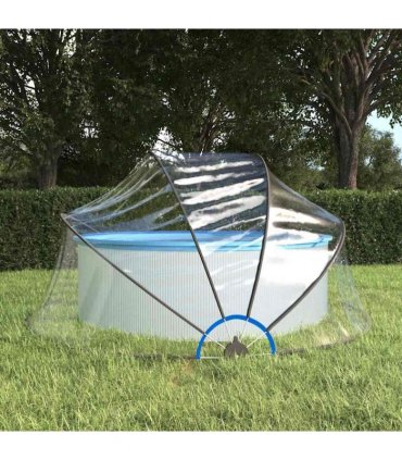 vidaXL Pool Dome Round 315x158 cm PVC — Size: 315 x 158 cm
