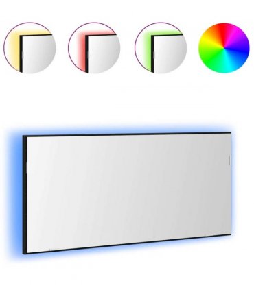 vidaXL Mirror Black oak 80 x 37 cm Glass and Engineered Wood