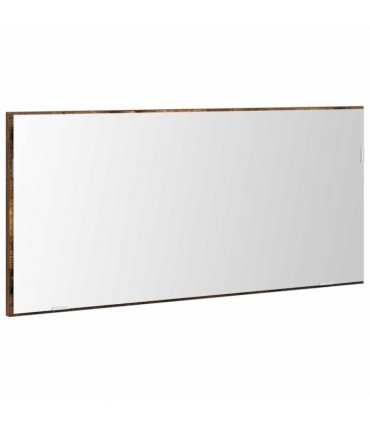 vidaXL Mirror Wall-mounted Brown 80 x 37 cm Glass and Engineered Wood — Colour: Smoked oak
