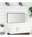 vidaXL Mirror Brown oak 80 x 37 cm Glass and Engineered Wood