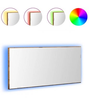 vidaXL Mirror Old wood 80 x 37 cm Glass and Engineered Wood