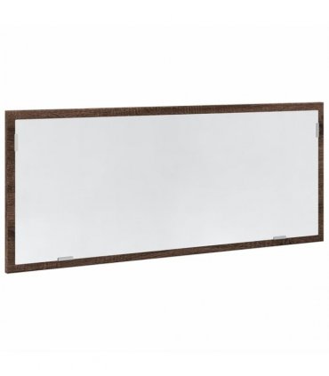 vidaXL LED Bathroom Mirror Brown Oak 100x8.5x37 cm Engineered Wood