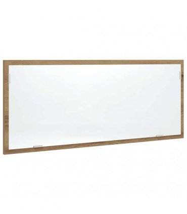 vidaXL LED Bathroom Mirror Artisan Oak 100x8.5x37 cm Engineered Wood