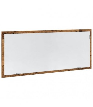 vidaXL LED Bathroom Mirror Old Wood 100x8.5x37 cm Engineered Wood