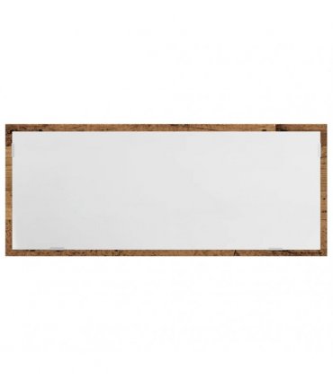 vidaXL LED Bathroom Mirror Old Wood 100x8.5x37 cm Engineered Wood