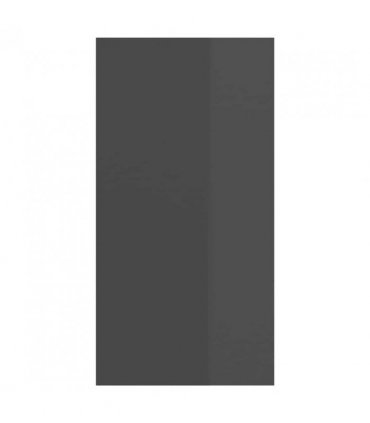 vidaXL Wall-mounted TV Cabinet High Gloss Grey 37x37x72 cm Engineered Wood