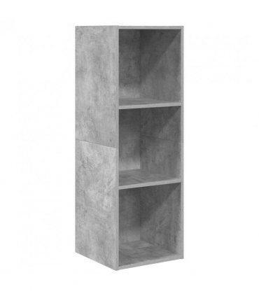 vidaXL Wall-mounted TV Cabinet Concrete Grey 37x37x107 cm Engineered Wood