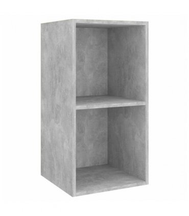vidaXL Wall-mounted TV Cabinet Concrete Grey 37x37x72 cm Engineered Wood