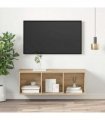 vidaXL Wall-mounted TV Cabinet Sonoma Oak 37x37x107 cm Engineered Wood