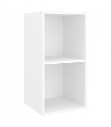 vidaXL Wall-mounted TV Cabinet White 37x37x72 cm Engineered Wood