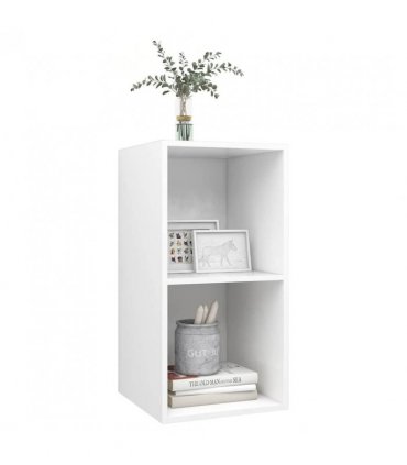 vidaXL Wall-mounted TV Cabinet White 37x37x72 cm Engineered Wood