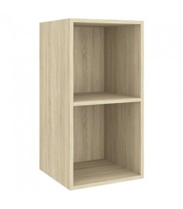 vidaXL Wall-mounted TV Cabinet Sonoma Oak 37x37x72 cm Engineered Wood