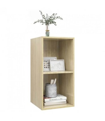 vidaXL Wall-mounted TV Cabinet Sonoma Oak 37x37x72 cm Engineered Wood