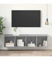 vidaXL Wall-mounted TV Cabinet Concrete Grey 37x37x142.5 cm Engineered Wood