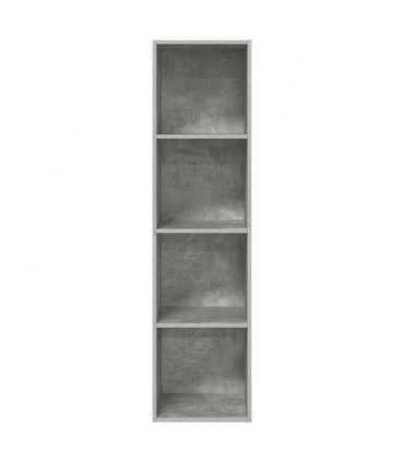 vidaXL Wall-mounted TV Cabinet Concrete Grey 37x37x142.5 cm Engineered Wood