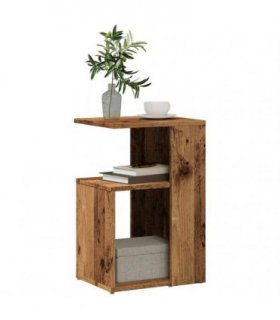 vidaXL Side Table Old Wood 36x30x56 cm Engineered Wood